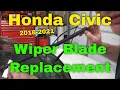 How to Replace Wiper on a Honda Civic 2016-2021