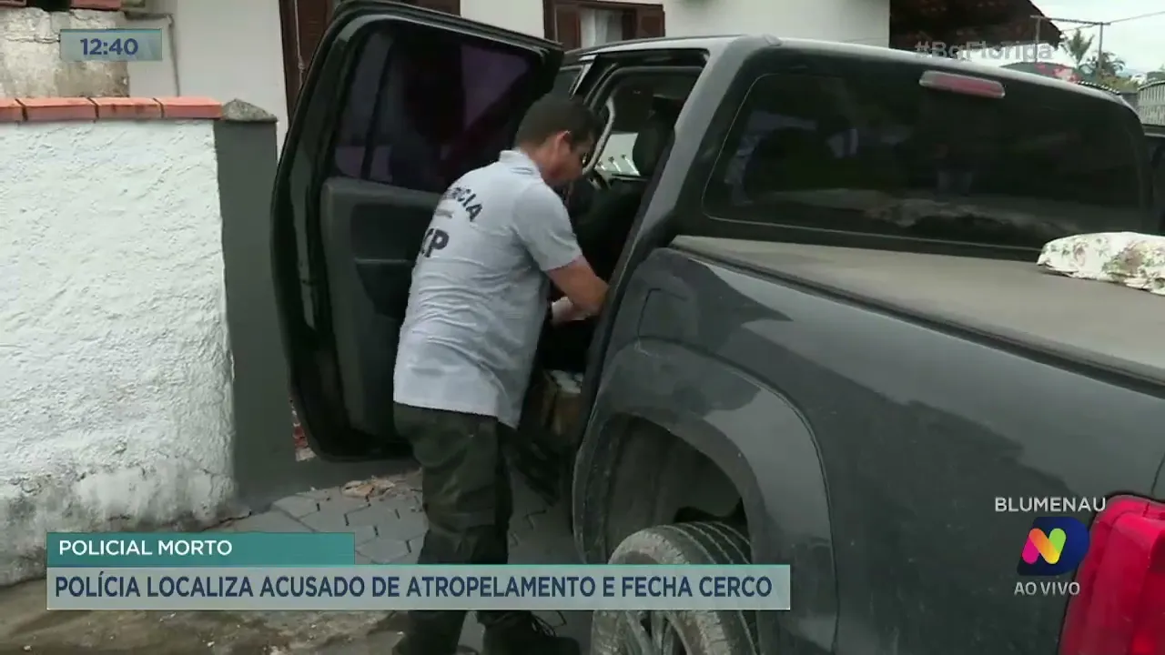 Blumenau: Polícia localiza acusado de ter atropelado PM