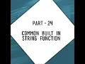 Commonly Used Built In String Functions In SQL Server string functions in SQL