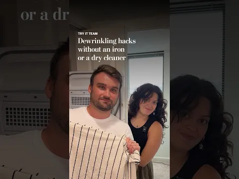 Dewrinkling hacks without an iron or a dry cleaner