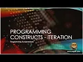 OCR GCSE Computer Science with Mr Goff 34 Programming constructs - iteration