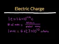 Electric Charge Problems Converting electron to Coulomb