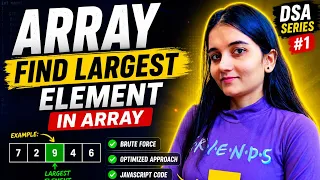 Find Largest and Second Largest Element in Array JavaScript DSA