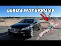 WATER PUMP REPLACEMENT ON V6 TOYOTA LEXUS 2GRFE 2008 Lexus ES350 HOW TO