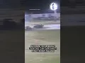 Accident on New Zealand speedway launches car over safety fence