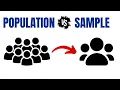 Population vs Sample Difference Explained with Example