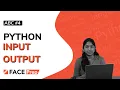 How To Take Input and Print Output in Python ABC Python Tutorial for Beginners