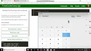 Multiply Two Decimals with JavaScript free code camp Dani
