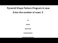 Star Pattern Print in Java