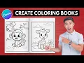 Create a Coloring Book to Sell on Etsy or Amazon KDP Using Canva - Step by Step Tutorial