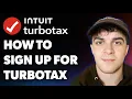 How to Sign Up for Turbotax - How to Create Turbotax Account Full 2025 Guide