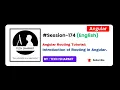 Introduction of Routing in Angular Angular Tutorial in English Session-174