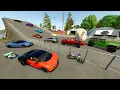 Lagu Racing Random Cars on Racetrack with HUGE Jump | Farming Simulator 25