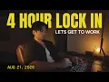 Lock In With Me LIVE 4 Hour Pomodoro with White Noise