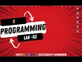 Lab 03 Task 06 Pattern program in C Draw a right-angled triangle of a given height-Left Justified
