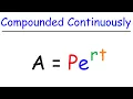 Interest Compounded Continuously