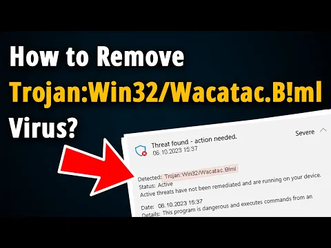 Download MP3 How to Remove Trojan:Win32/Wacatac.B!ml? [ Easy Tutorial ]