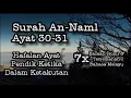 Quran Surah 27 | An-Naml | Innahụ Min Sulaimana Wa Innahụ Bismillahir Roḥmanir Roḥim | Ayat 30-31