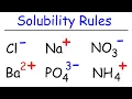 Solubility Rules