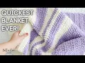 HOW TO CROCHET A FAST AND EASY BLANKET BEGINNER FRIENDLY MAKE IN 3 HOURS Bella Coco Crochet