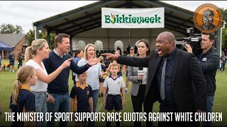 the minister of sport supports race quotas against white children