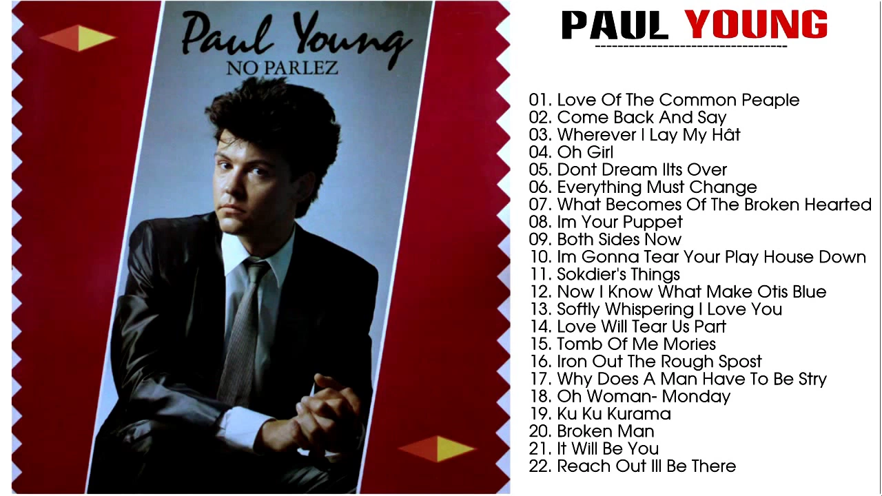 Paul Young Greatest Hits Album 2017 || Paul Young Songs Collection [Cover Of Me]