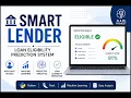 Smart Lender Loan Eligibility Prediction System AI Machine Learning Project