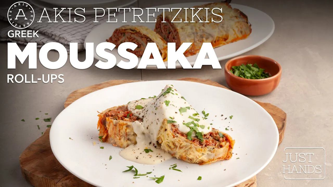 Greek Moussaka Roll-ups   Akis Petretzikis