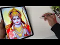 Draw with me - Shree Ram Ji Drawing Outline Tutorial
