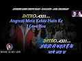 Lagu Angrezi Mein Kehte Hain Ke Karaoke With Scrolling Lyrics Eng  \u0026 हिंदी