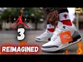 JORDAN 3 REIMAGINED 88 WHITE CEMENT DETAILED REVIEW ON FEET W LACE SWAPS IN 4K