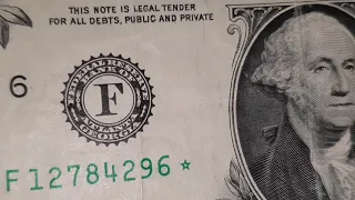 USA 2017 1 Dollar Star Note