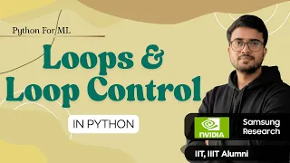 1 5 2 Python Loops Loop Control for while break continue Hindi
