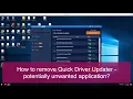 Quick Driver Updater removal instructions