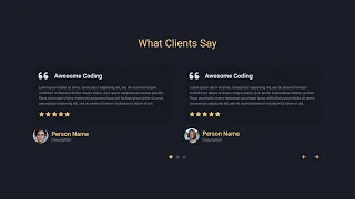 Responsive Testimonials Slider Using HTML CSS JavaScript Owl-Carousel Slider