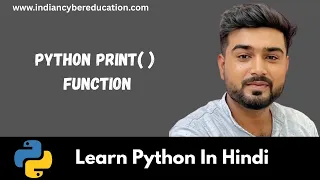 Python Day 03 Python Print function Learn Python in Hindi