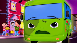 Wheels on the HALLOWEEN Bus 🎃 | 🚌Wheels on the BUS Songs! 🚌 Nursery Rhymes for Kids