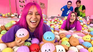 FIZEMOS O MAIOR QUARTO DE DUMPLING SQUISHY *minha irmã surtou