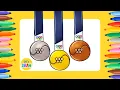 How to Draw the Medals of the 2026 Winter Olympic Games Easy Drawing Tutorial