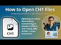 How to Open CH1 Files IBM Freelance Graphics Chart