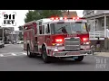 Revere Fire Trucks Responding Engine 1 and Squad 1 Spare