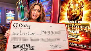 My BIGGEST BIG CHECK EVER SHOCKED The Entire Casino Staff!!