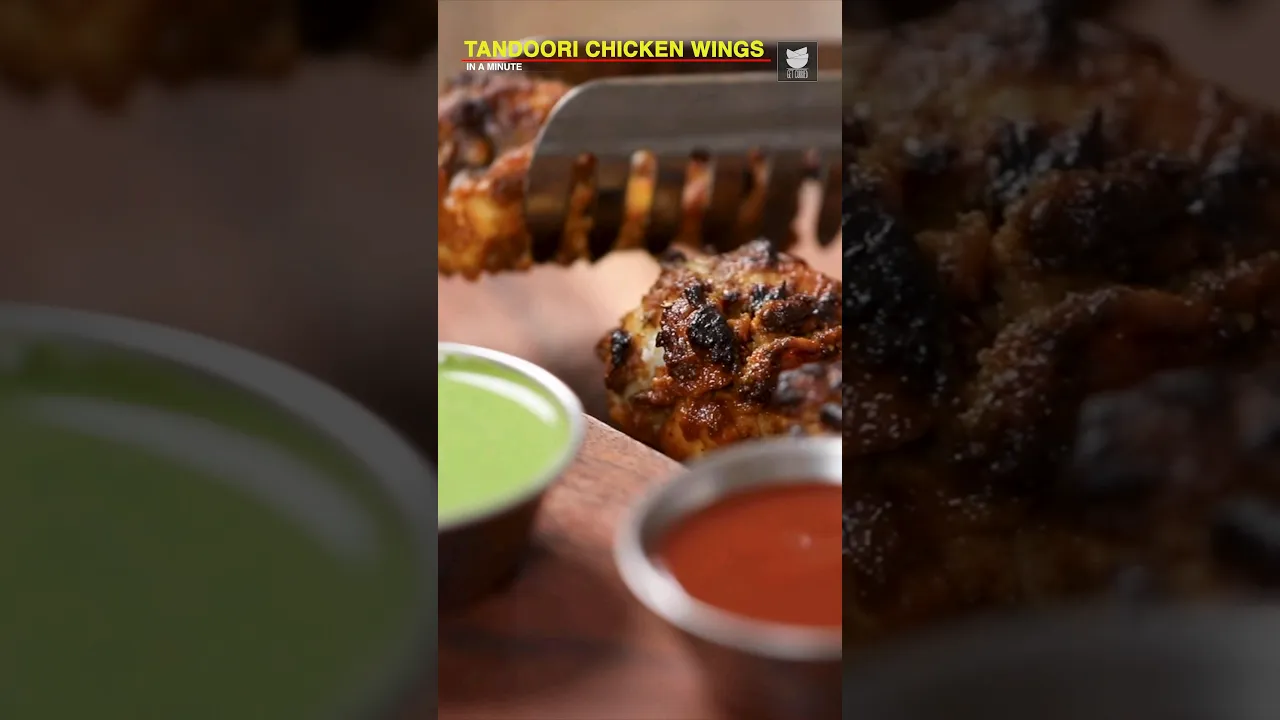 Tandoori Chicken Wings   Oven Baked Chicken Wings   Hot Wings Recipe #shorts   Get Curried