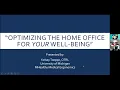 Optimizing the Home Office for Your Well-Being