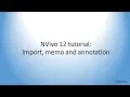 NVivo 12 tutorial - Introduction to import memo and annotation