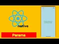 React Native Passing Params to a Previous Screen