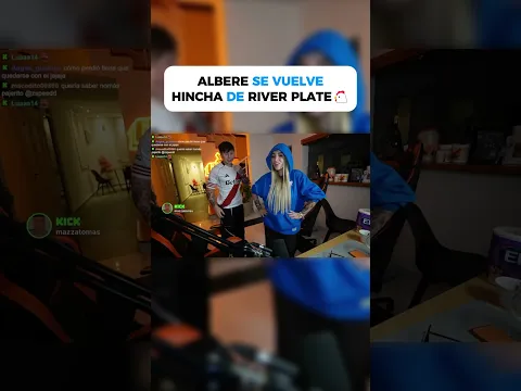 ALBERE SE VUELVE HINCHA DE RIVER PLATE🐔