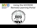 Using the NYCDOE Remote Learning Portal