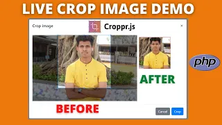 How to crop image before upload in jQuery Upload cropped image to server with Cropper js and PHP