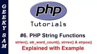 PHP 5 Tutorials for Beginners PHP String Functions Hindi